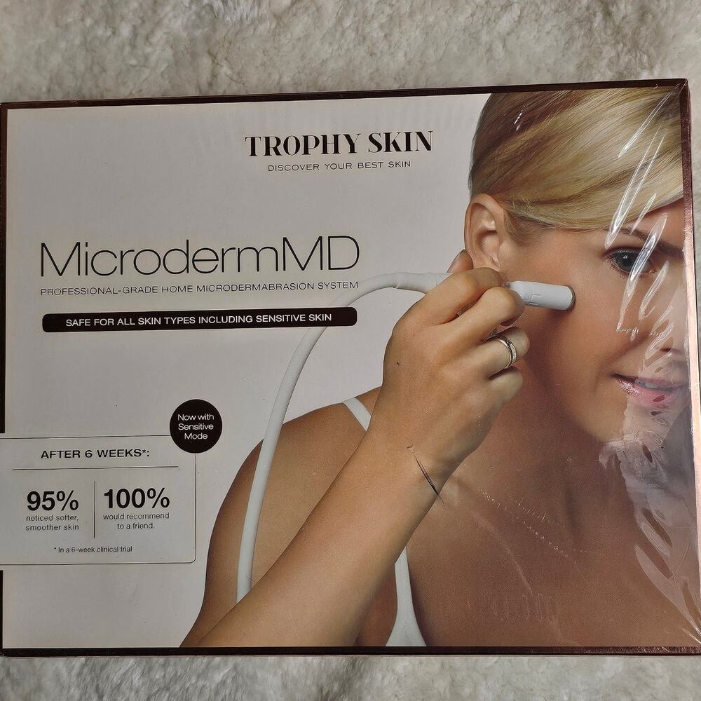 Trophy Skin Microderm MD At-Home Microdermabrasion Kit Anti-Aging and Acne NIB
